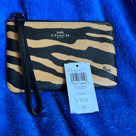Coach Handbags - NWT COACH Corner Zip Wristlet Tiger Print Chinese New Year of the Tiger 2022